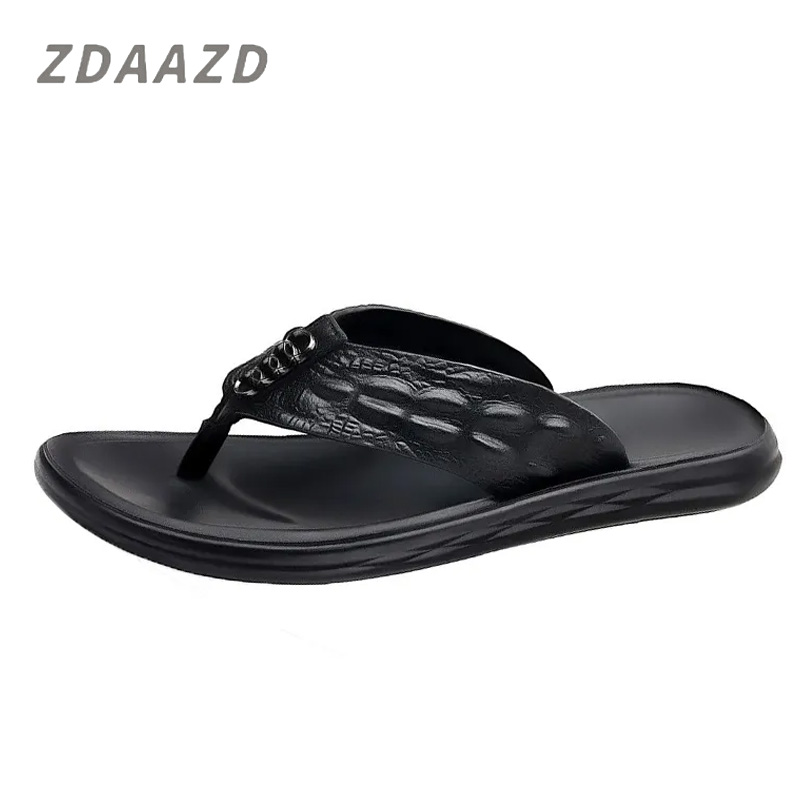  Crocodile Leather Fashion Flip Flops Clip Toe Beach Shoes Sandals