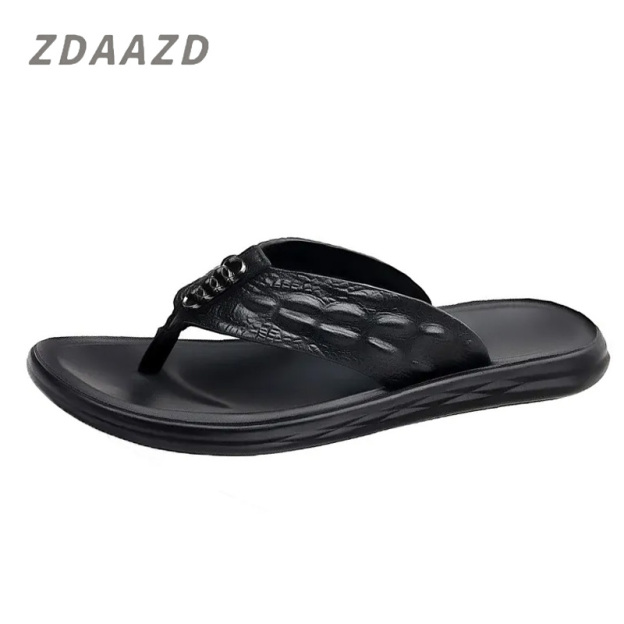  Crocodile Leather Fashion Flip Flops Clip Toe Beach Shoes Sandals