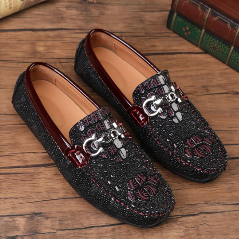 New patent leather loafers for men