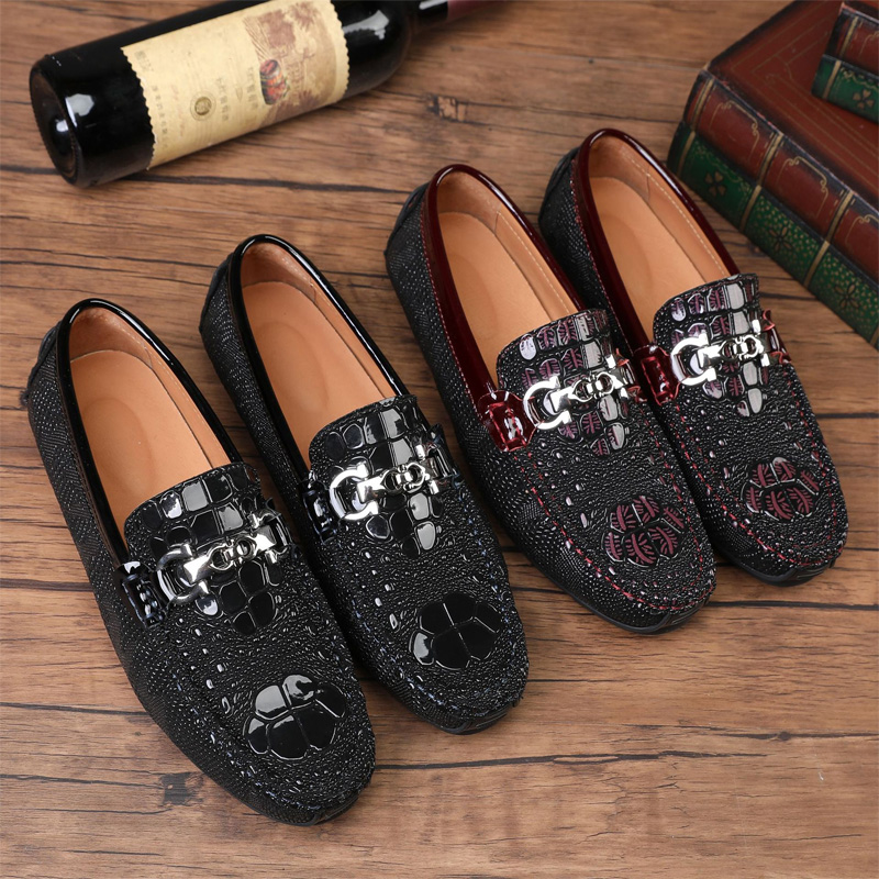 New patent leather loafers for men