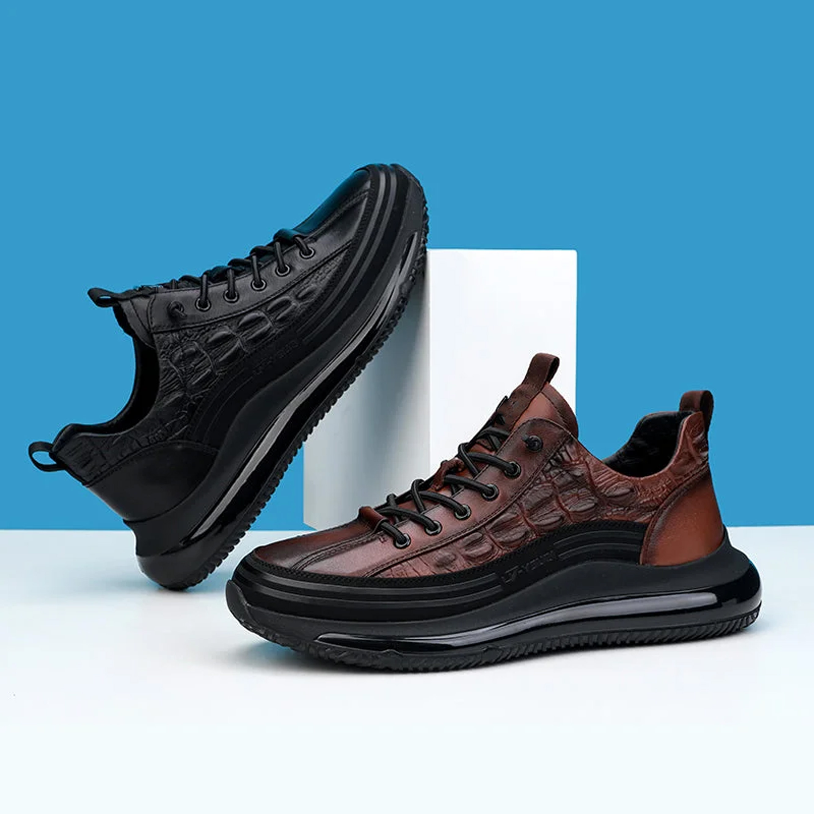 New casual sports leather shoes