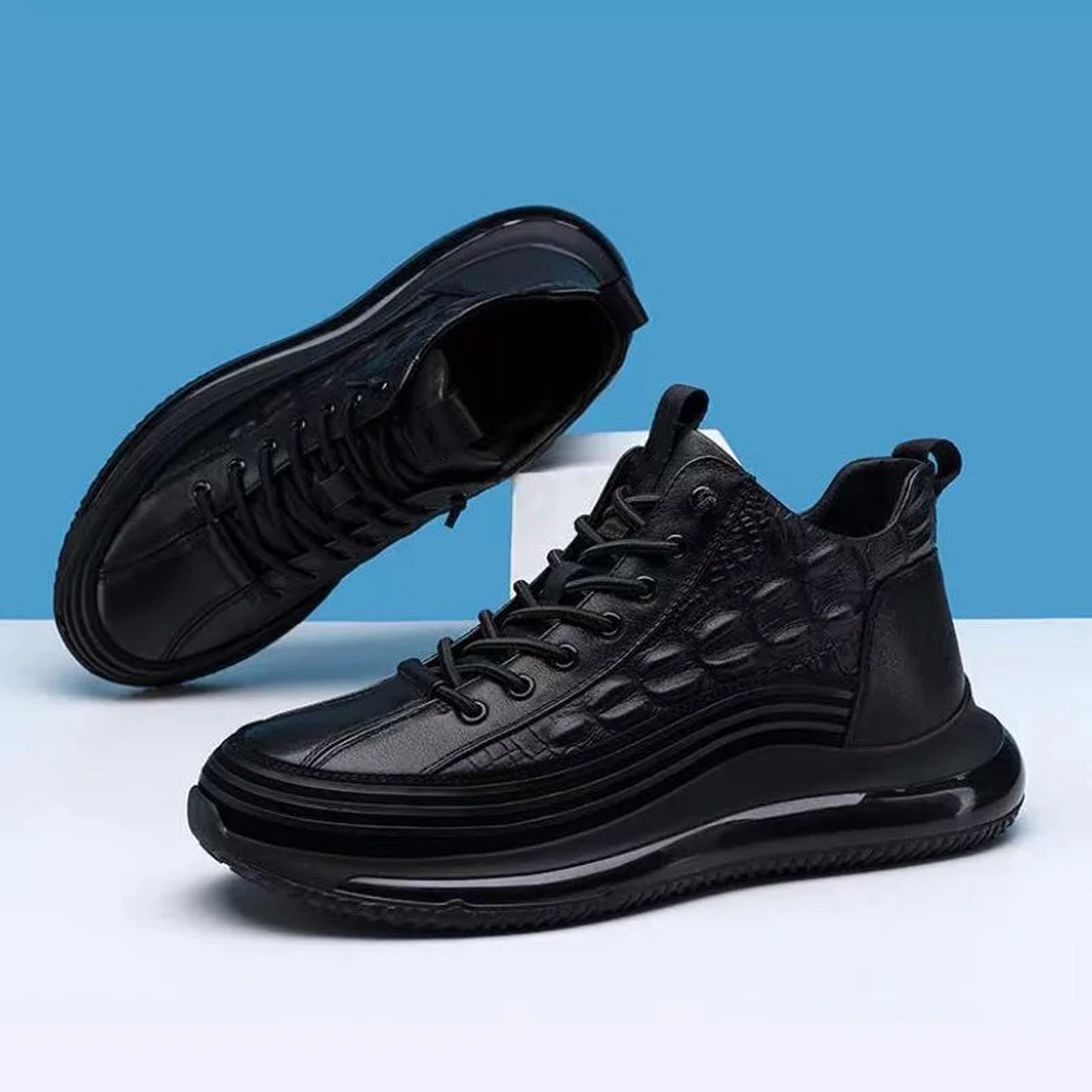 New casual sports leather shoes