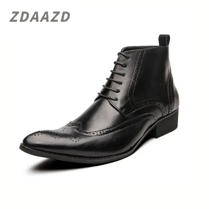 Men's high top British style Chelsea boots