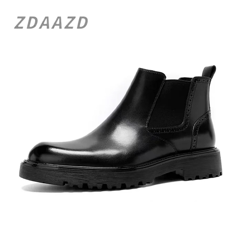 Retro British leather ankle boots