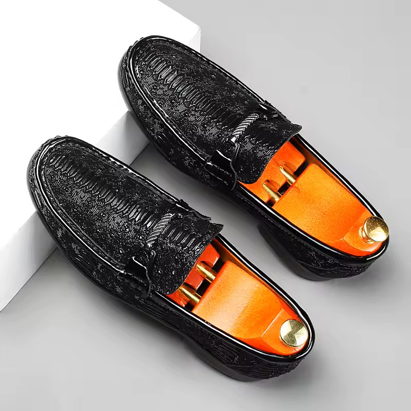 Low-top set foot drop rubber leather head layer cowhide one foot stirrup small leather shoes-Zdaazd