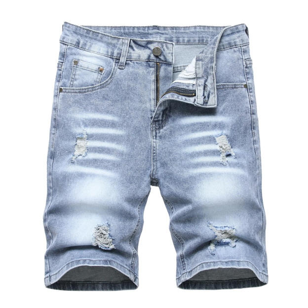 Men's Slim Fit Stretch Denim Shorts