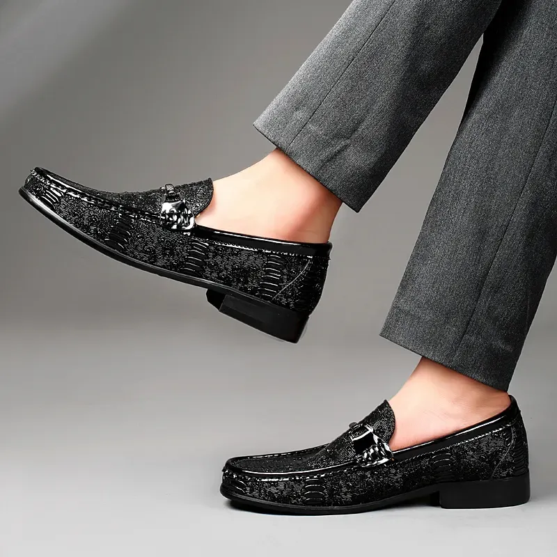 Low-top set foot drop rubber leather head layer cowhide one foot stirrup small leather shoes-Zdaazd