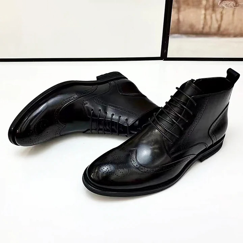 Men's high top British style Chelsea boots-Zdaazd