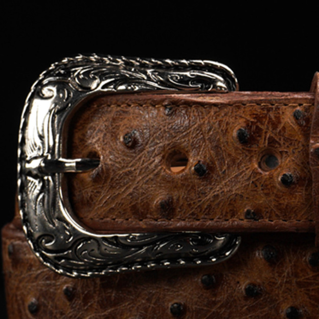 Pure natural selected ostrich leather belts