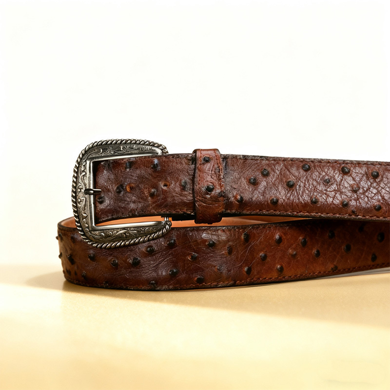 Premium Ostrich Leather Belt
