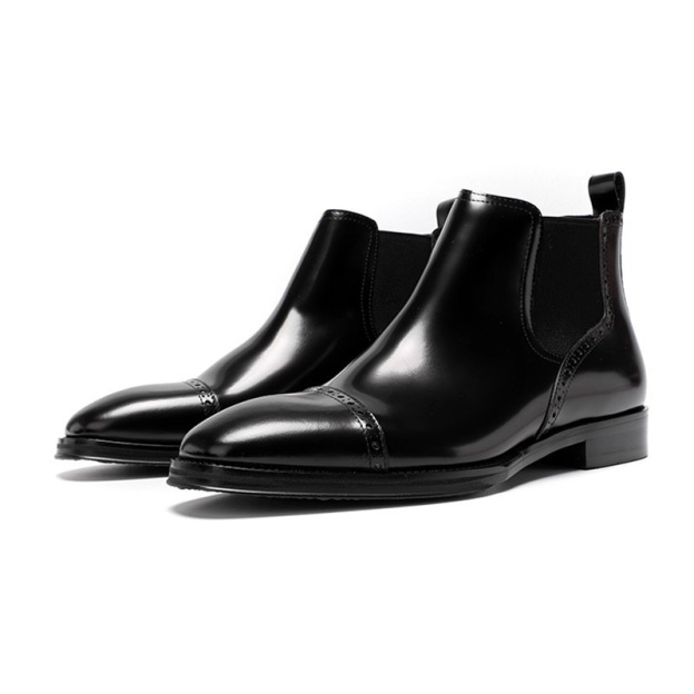New Men's Mid-Top Pointed Toe Chelsea Boots