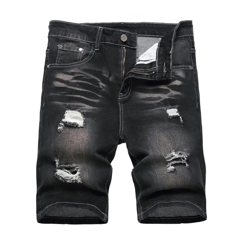 Men's Slim Fit Stretch Denim Shorts