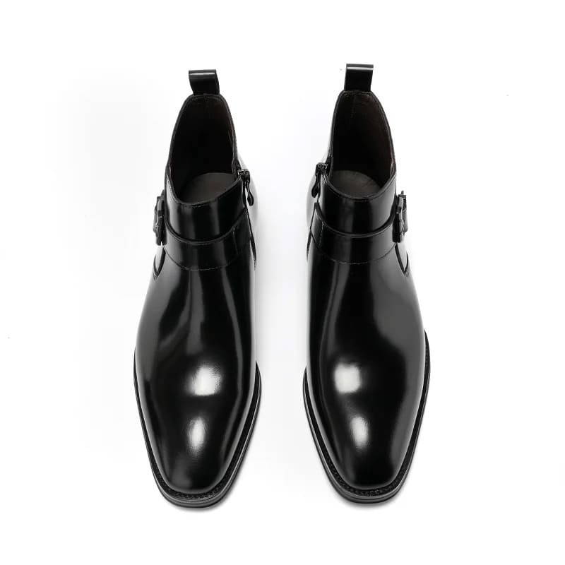 British style Chelsea zip-up leather boots