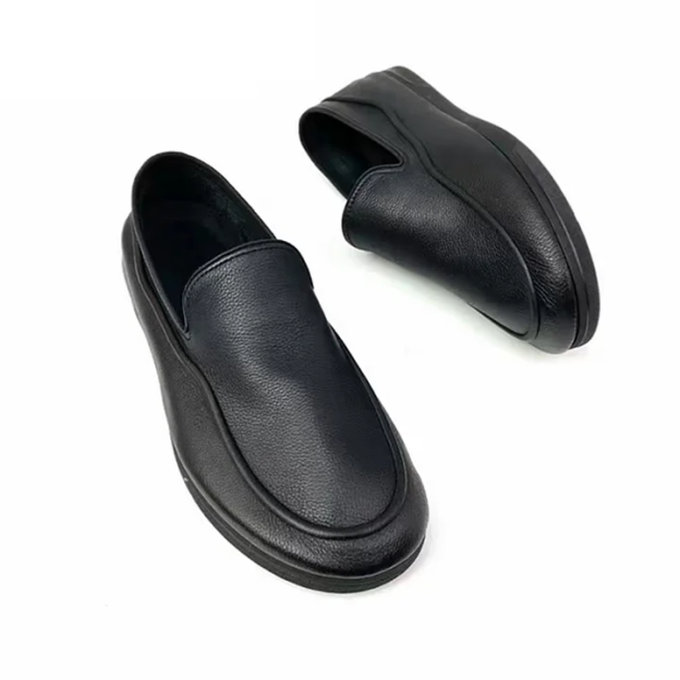 Casual fashion soft bottom flat heel leather shoes-Zdaazd