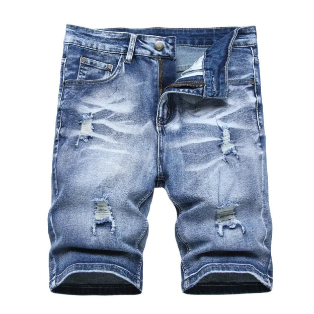 Men's Slim Fit Stretch Denim Shorts
