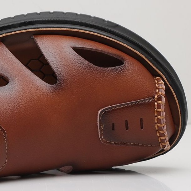 Men's Outer Wear Lightweight Cowhide Beach Shoes-Zdaazd