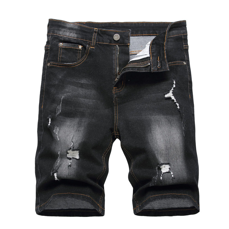 Men's Slim Fit Stretch Denim Shorts