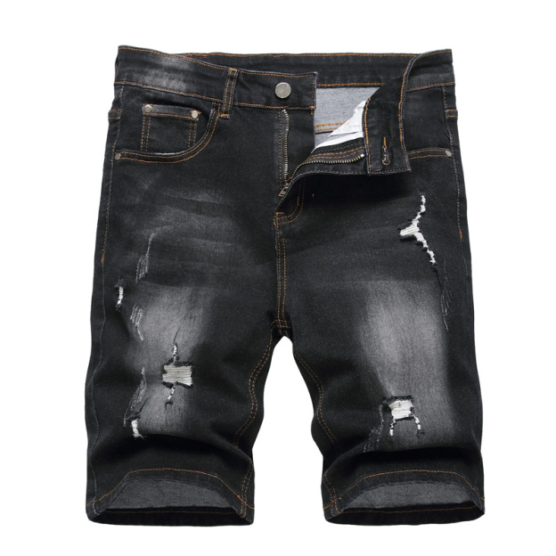Men's Slim Fit Stretch Denim Shorts