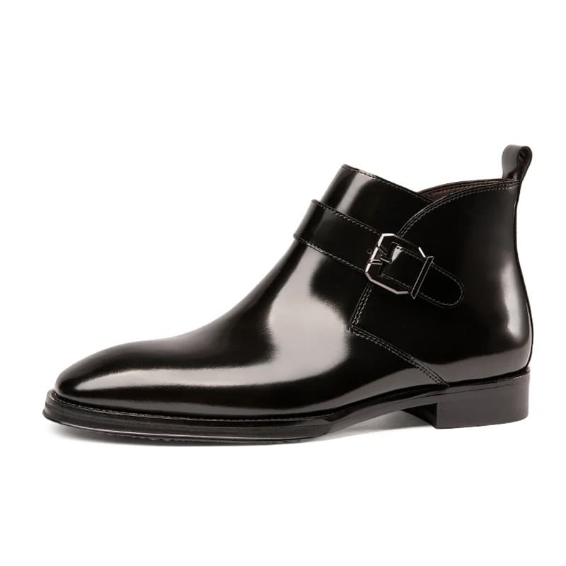British style Chelsea zip-up leather boots