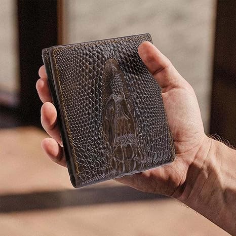 Alligator leather wallet-Zdaazd