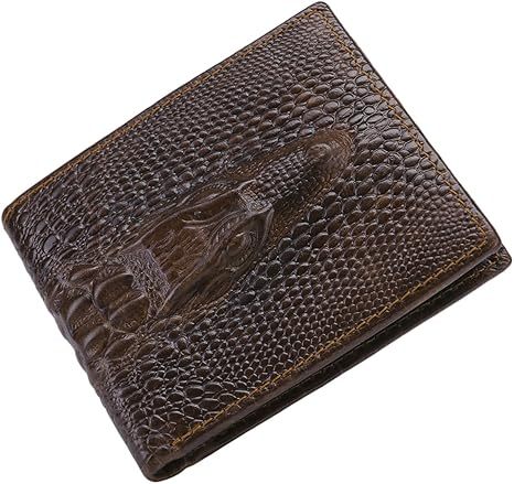 Alligator leather wallet-Zdaazd