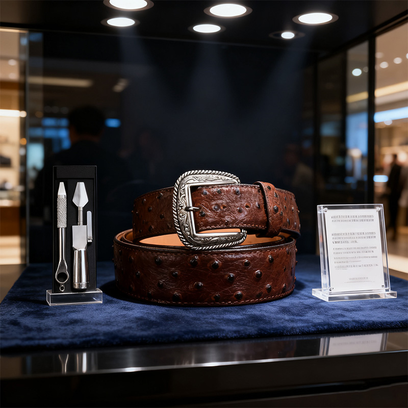 Premium Ostrich Leather Belt