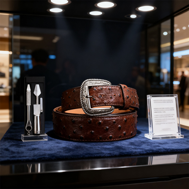 Premium Ostrich Leather Belt