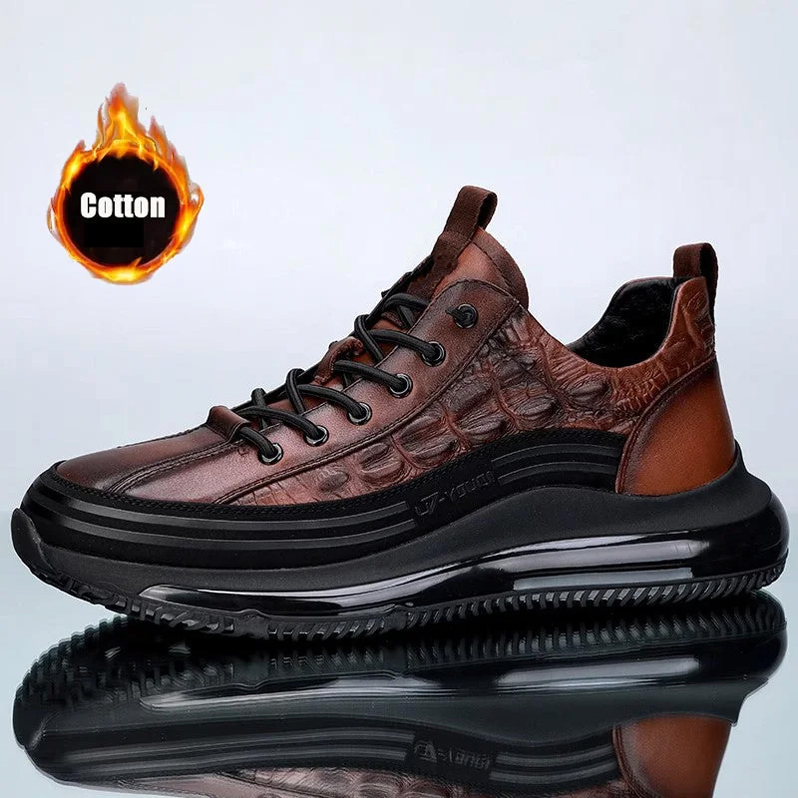 New casual sports leather shoes