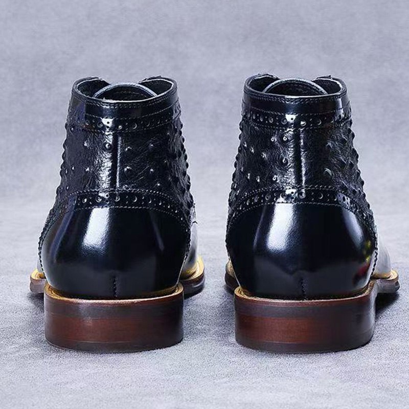 Genuine leather glossy Chelsea boots