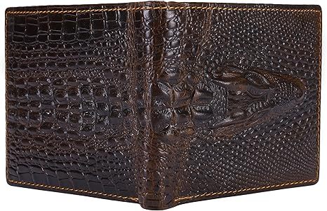 Alligator leather wallet-Zdaazd