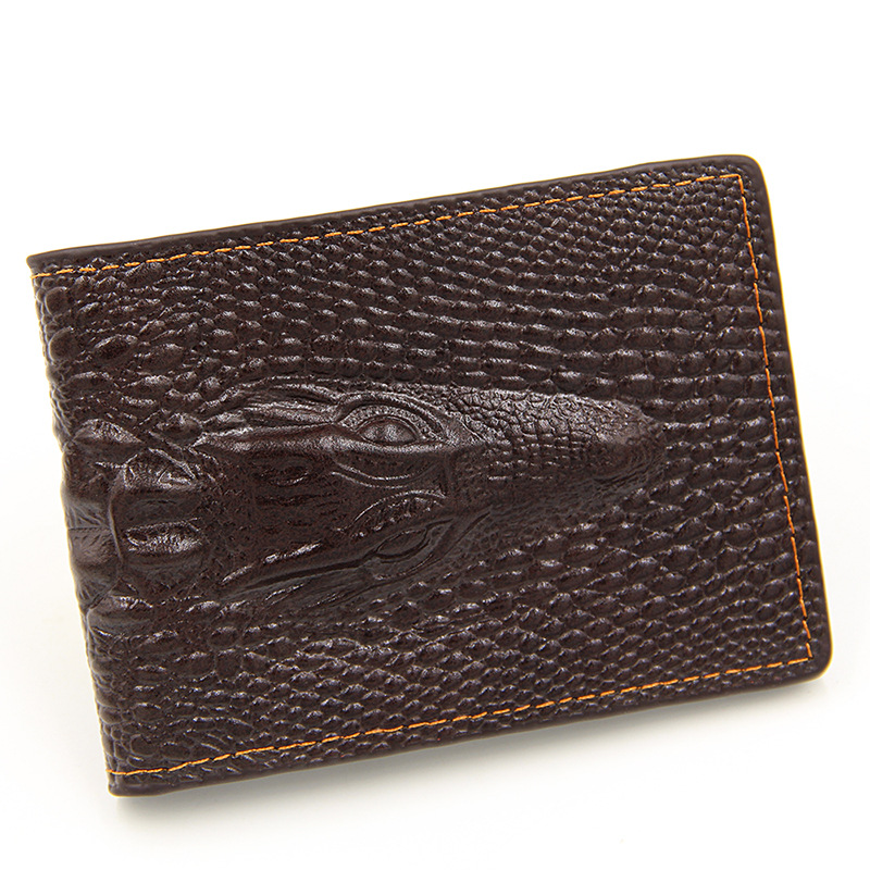 Alligator leather wallet-Zdaazd