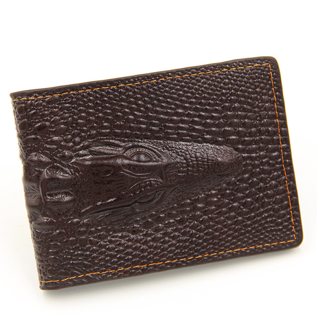 Alligator leather wallet-Zdaazd