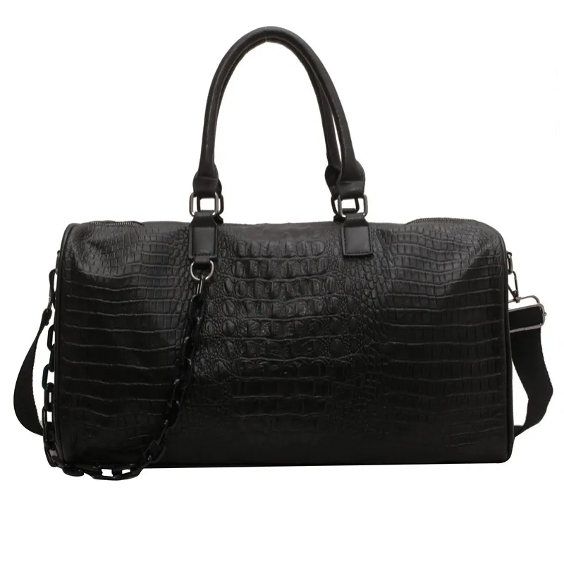 Short trip bag large capacity crocodile leather waterproof man-Zdaazd
