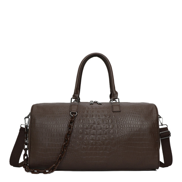 Short trip bag large capacity crocodile leather waterproof man-Zdaazd