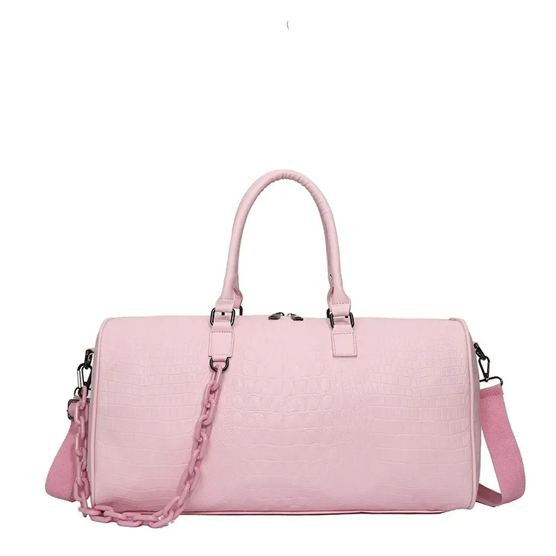 Short trip bag large capacity crocodile leather waterproof man-Zdaazd