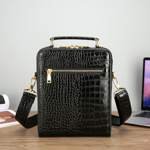 Fashion Business Shoulder Crossbody Bag Crocodile Leather Handbag-Zdaazd