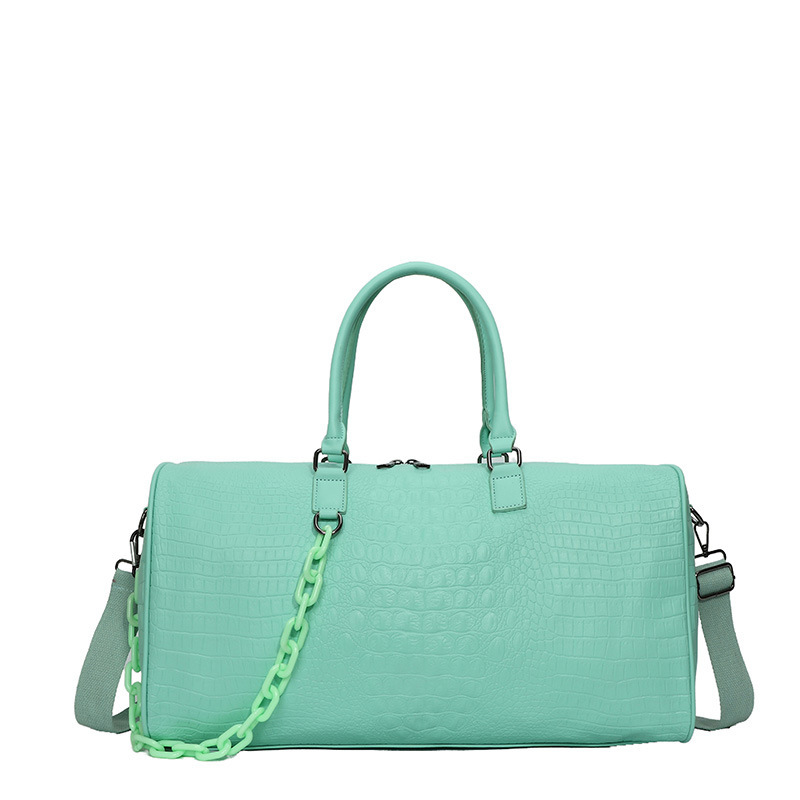 Short trip bag large capacity crocodile leather waterproof man-Zdaazd