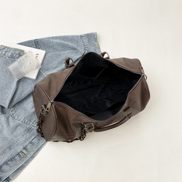 Short trip bag large capacity crocodile leather waterproof man-Zdaazd