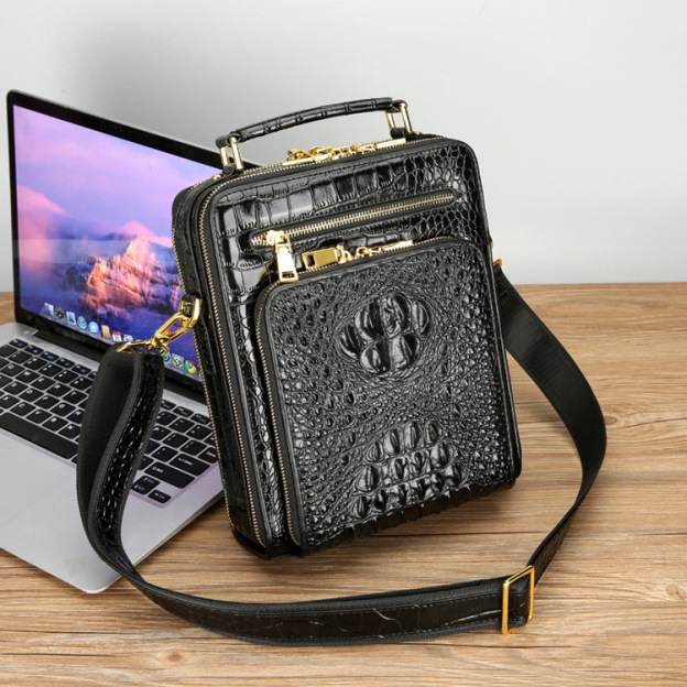 Fashion Business Shoulder Crossbody Bag Crocodile Leather Handbag-Zdaazd