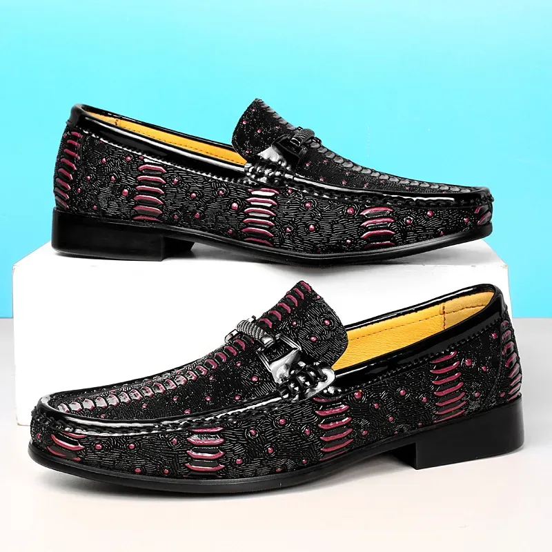 Low-top set foot drop rubber leather head layer cowhide one foot stirrup small leather shoes-Zdaazd