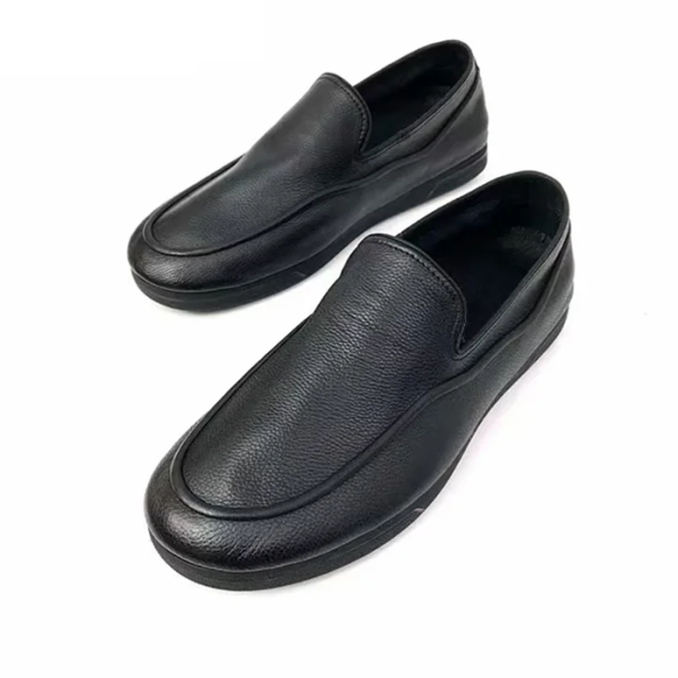 Casual fashion soft bottom flat heel leather shoes-Zdaazd