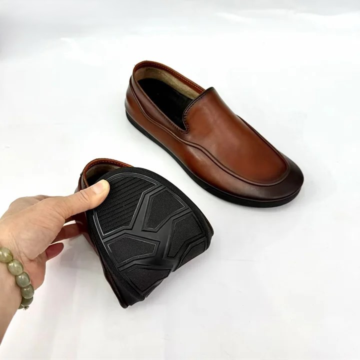 Casual fashion soft bottom flat heel leather shoes-Zdaazd
