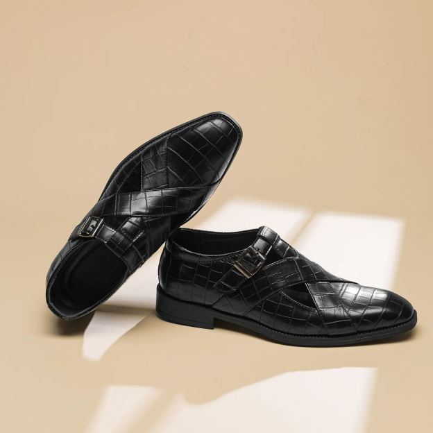  Crocodile Leather Baotou Men's Hollowed Out Summer Outside Sandals -Zdaazd