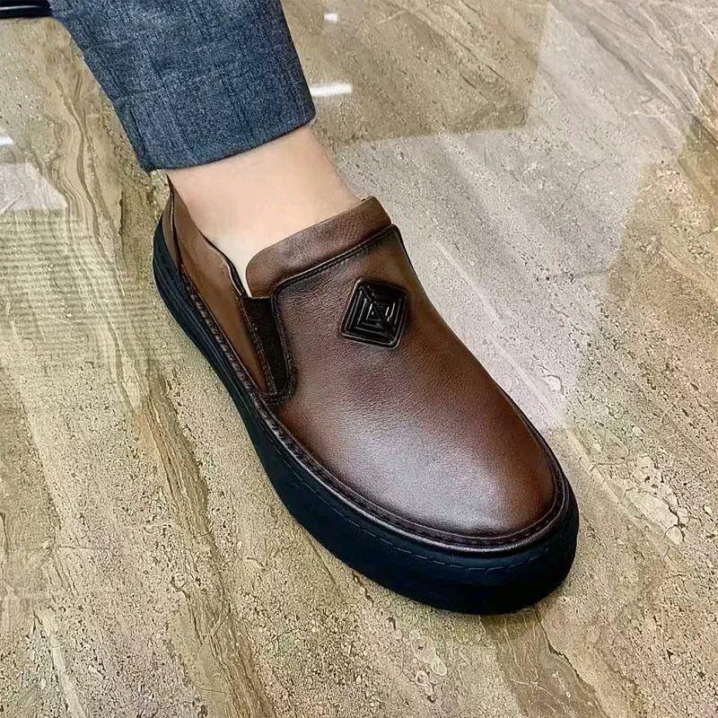 Business Fashion Casual Loafers | Soft Light Casual Leather Shoes-Zdaazd