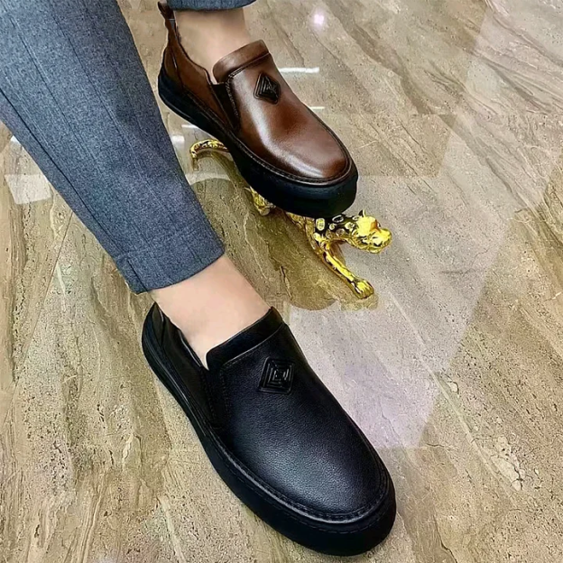 Business Fashion Casual Loafers | Soft Light Casual Leather Shoes-Zdaazd