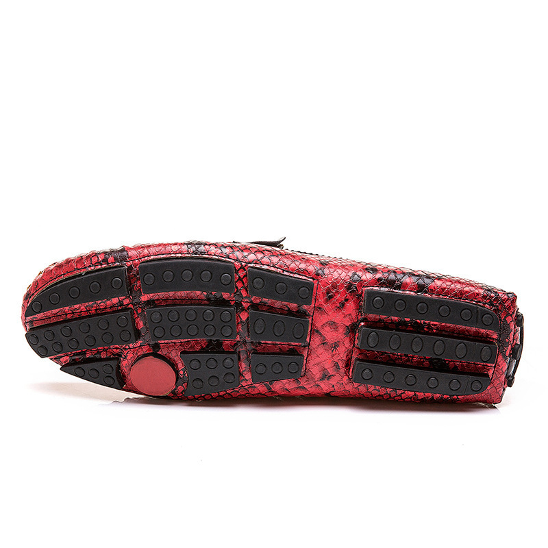 Trendy snake print loafers-Zdaazd
