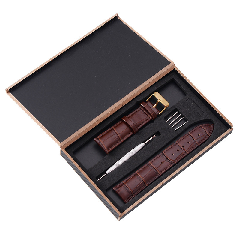 Butterfly buckle crocodile leather wristband-Zdaazd