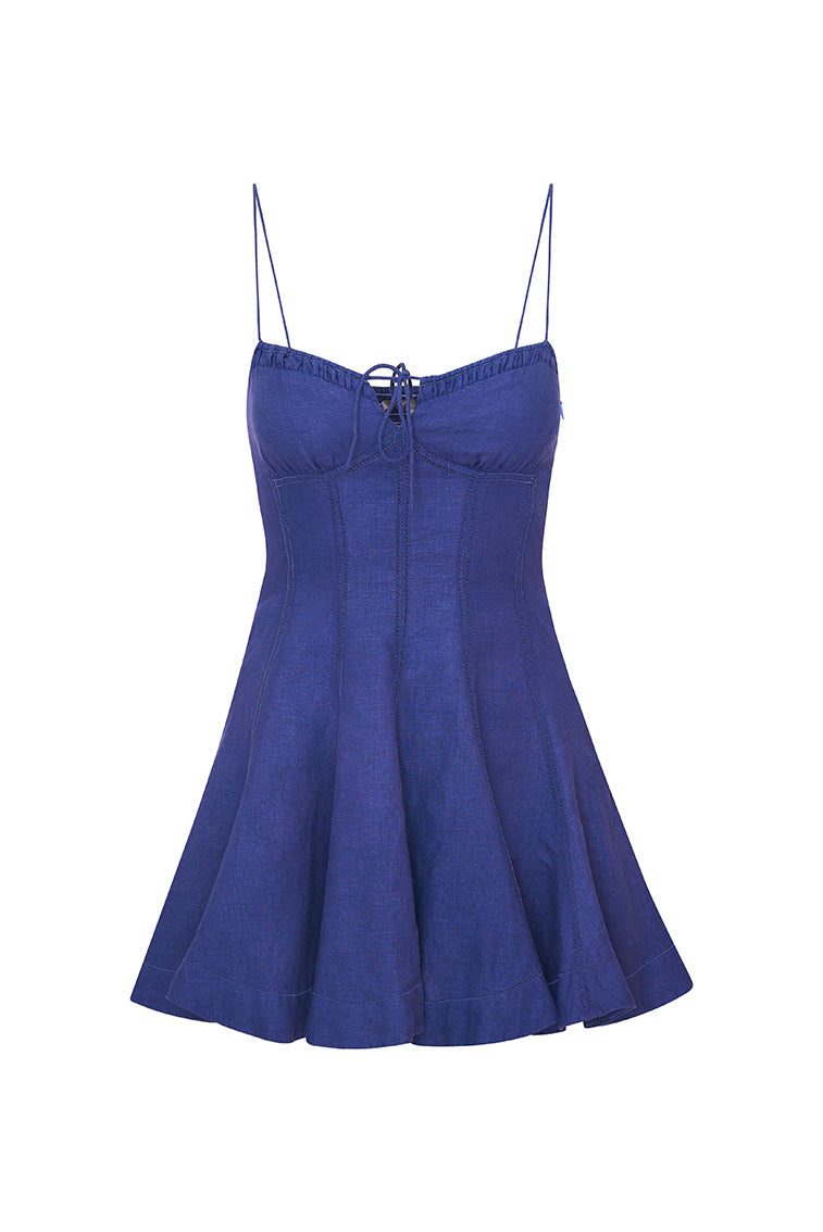 Shai Linen Mini Dress-morningim