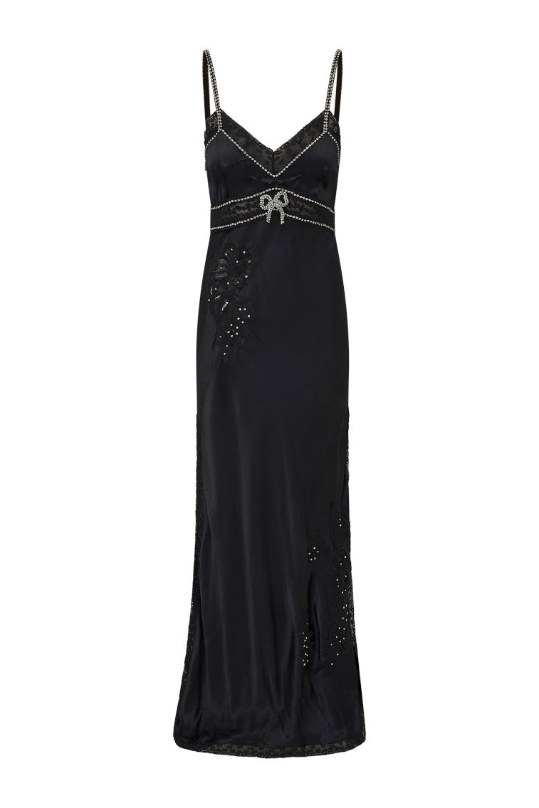 Valea Embellished Satin Maxi Dress-morningim