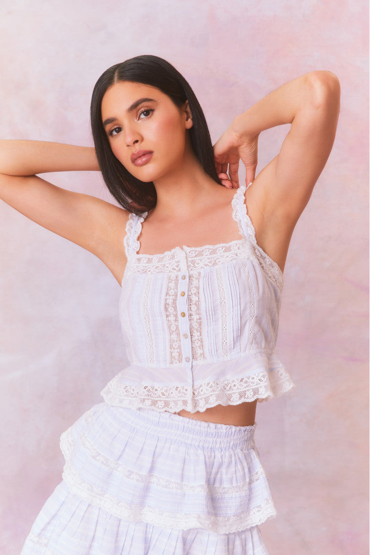 Vietta Cotton Stripe Tank Top-morningim